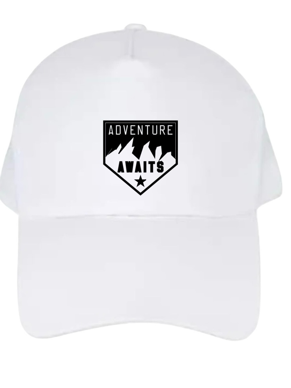 Adventure Awaits White Baseball Cap